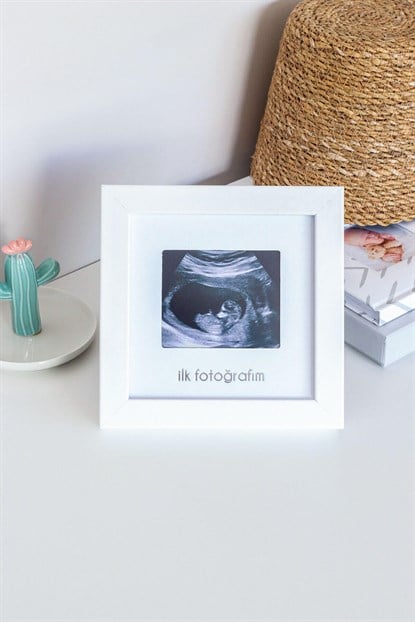 İlk Fotoğrafım Bebek Ultrason Çerçevesi - Bebek Odası Fotoğraf ve Resim Anı Çerçevesi